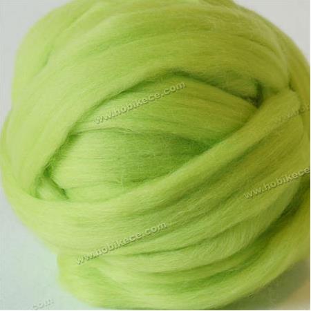 Merinos keçe yünü (Floresan yeşili HY-320)